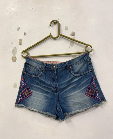 PALMER Heritage Bestickte Denim-Shorts