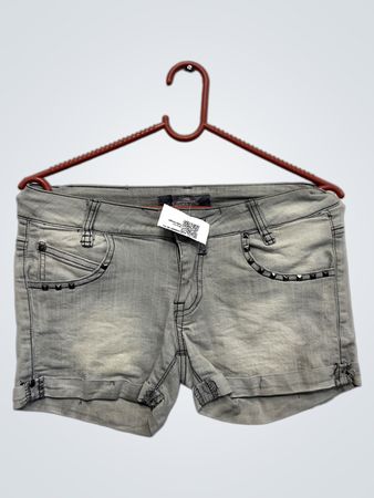 Simply Chic Jeans Graue Denim-Shorts