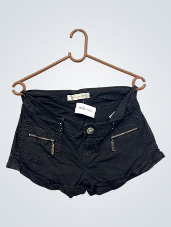 Dromedan Black Studded Shorts