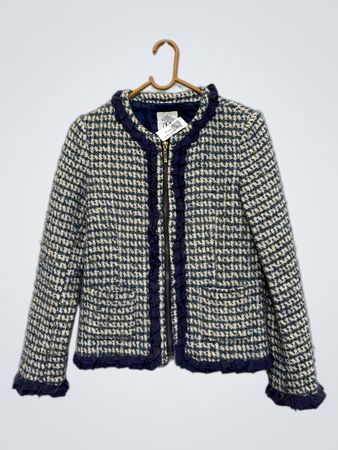 SILVIAN HEACH Tweedjacke mit Rüschensaum
