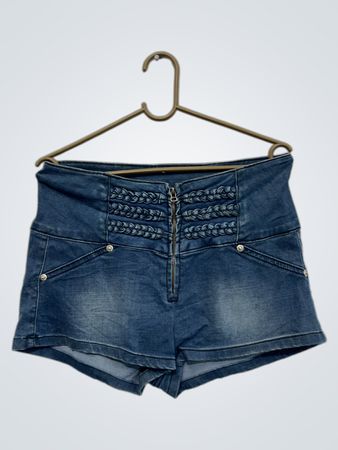 Silvian Heach Damen Denim Hochbund Shorts