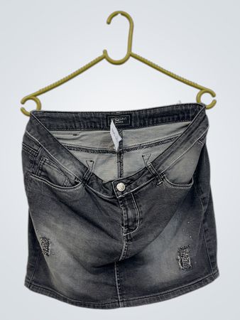 Motivi Jeans Grauer Denimrock