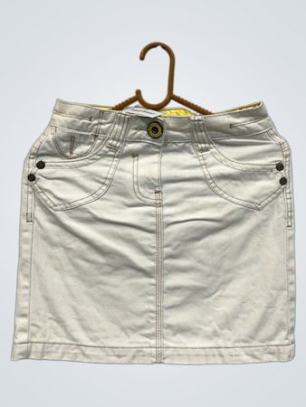 Weiße Jeansrock