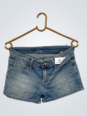 Jeans-Shorts mit Verzierungen