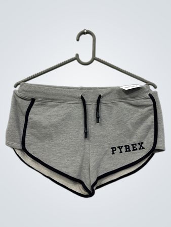 PYREX Graue Shorts mit schwarzem Abschluss