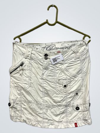 esprit White Cargo Skirt