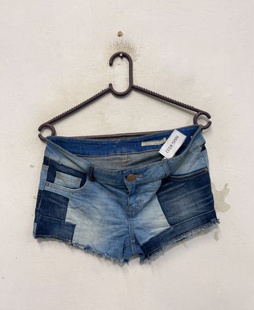 OUTFIT Patchwork Denim Shorts