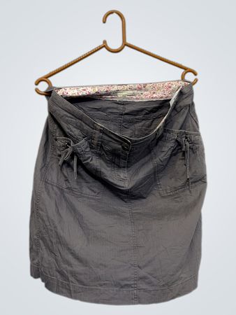 Urbane Damen Grauer Cargo-Rock Größe 10
