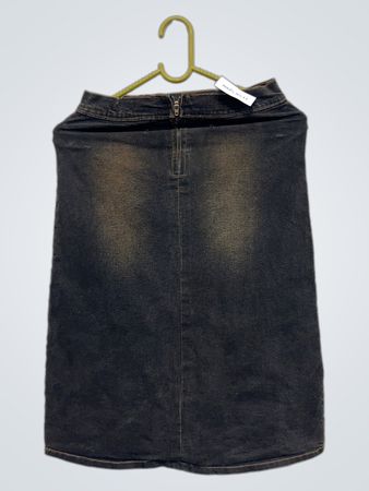 Jeansrock mit Rüschensaum