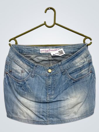 Miss Azzurra Denimrock mit Herzdetails