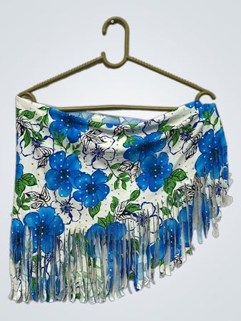 Blumendruck Fransen Sarong