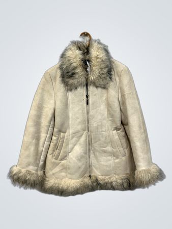 JELFS Damen Jacke mit Kunstfellbesatz