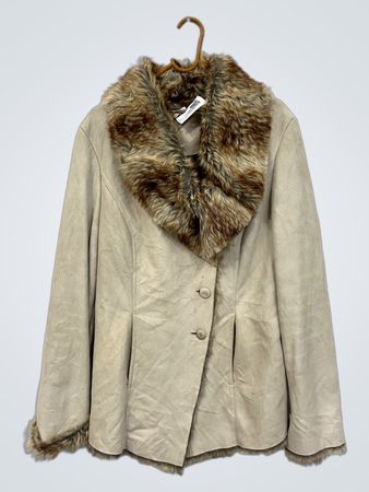 SUPERSTAR Jacke mit Kunstfellbesatz