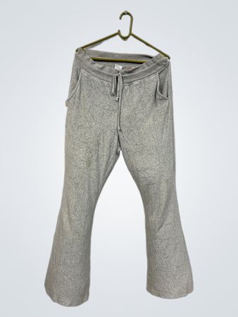Juicy Couture Graue Velours-Flare-Sweatpants
