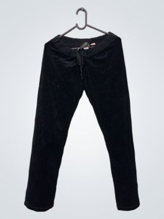 Juicy Couture Schwarze Velours-Trainingshose