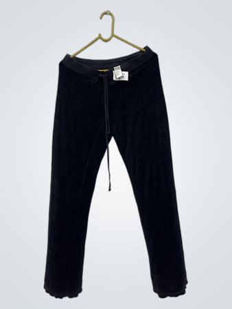 Juicy Couture schwarze Velours-Trainingshose