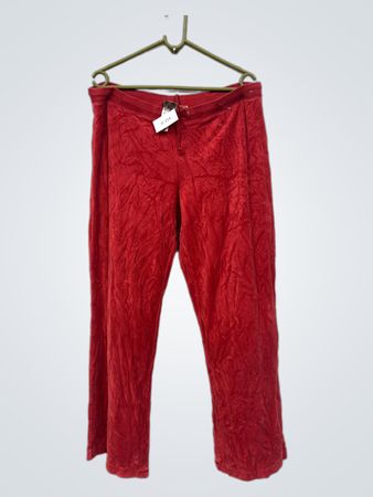 Juicy Couture Rote Velours Trainingshose