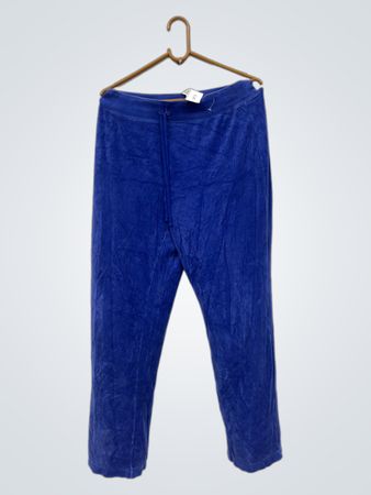 Blaue Velour Jogginghose
