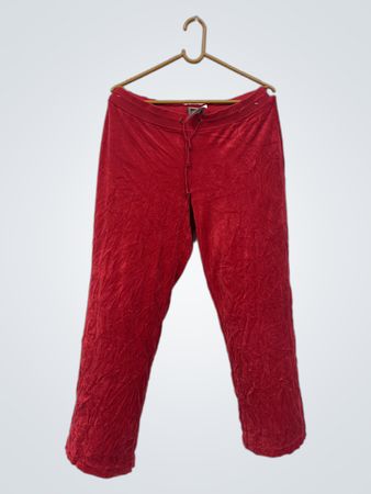 Juicy Couture Rote Velours-Trackpants