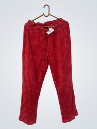 Juicy Couture Rote Velours-Trainingshose