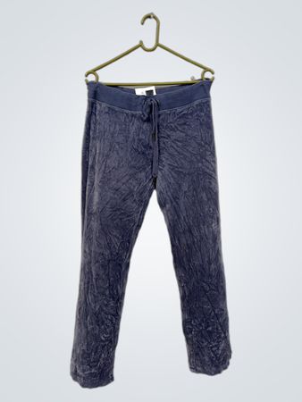 Blaue Velours Jogginghose