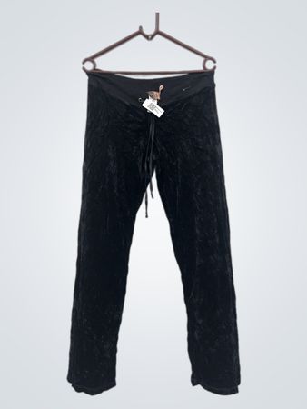 Juicy Couture schwarze Velours-Trainingshose