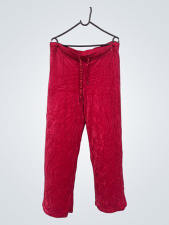 Juicy Couture Rote Velours Trainingshose