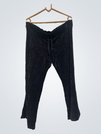 Juicy Couture Schwarze Velours-Trackpants