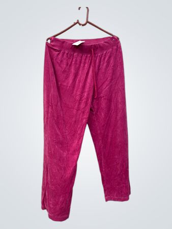 Rosa Velour Jogginghosen