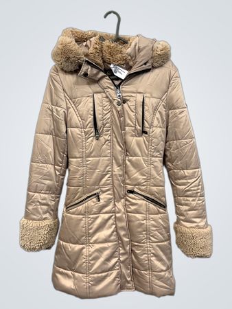 Manteau matelassé JAYLOUCY PARIS avec bordure en fourrure
