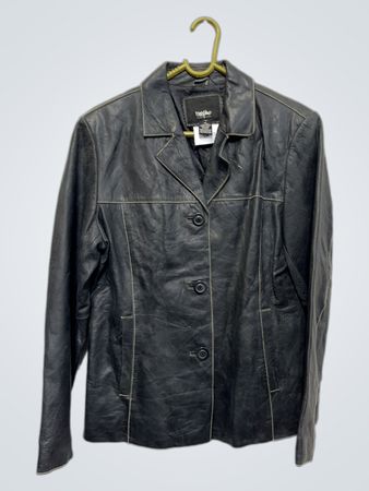 Mossimo schwarze Lederjacke