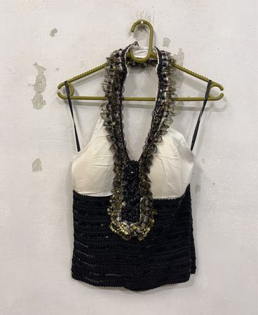 MISS LINE Halter Neck Verziertes Top