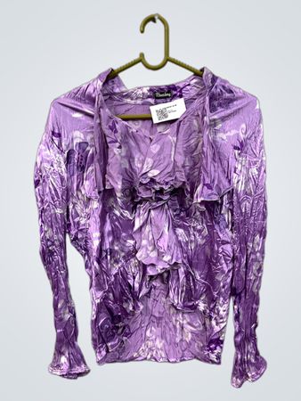 Riminy Lila Blumenmuster Bluse