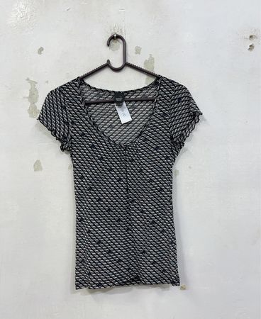 Esprit Collection Damen Grafikdruck Kurzarmoberteil