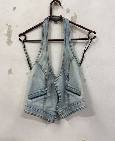 AUTHENTIC JEANS Denim Halter Weste