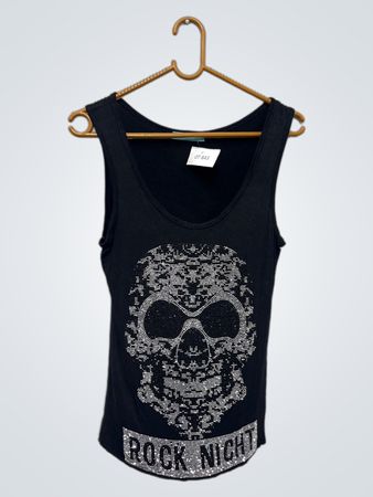 Black Skull "Rock Night" Tank Top