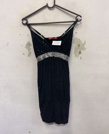 Miss Classic Collection schwarzes mit Pailletten verziertes Kleid