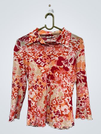Trooxy Floral Print Button-Up Shirt