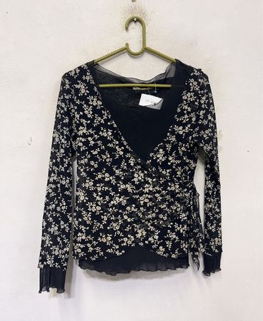 Fiorella di Ferri Floral Print Wrap Top