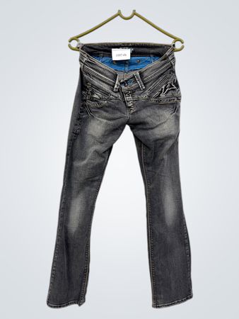 Levi's Graue Wäsche Bootcut Jeans