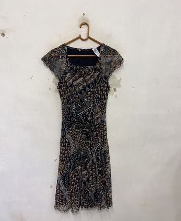 Damenbedrucktes Kleid