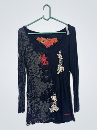 Desigual Langarm-Grafik-T-Shirt