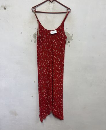 Rotes Blumenmuster Slipdress