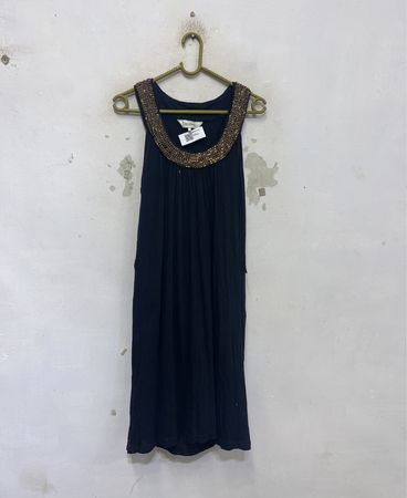 Lingadore Schwarzes Kleid mit verziertem Ausschnitt