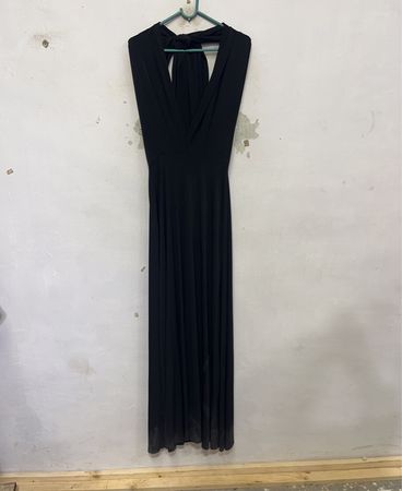 Luigi Perron Black Maxi Kleid