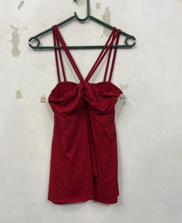 Pinkie Red Sparkly Cami Top