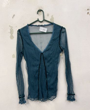 aber wo ist die Sonne? sheer Longsleeve-Top