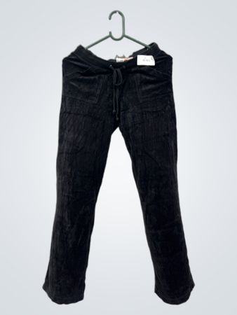 Juicy Couture Schwarze Velour-Trainingshosen