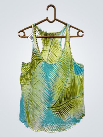 Tanktop mit Palmenblattmuster