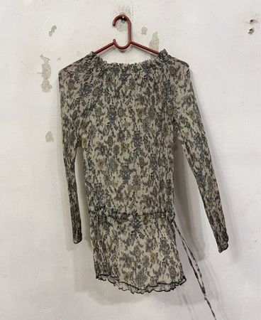 Onda Lattina Made in Italy Bluse mit Blumenmuster